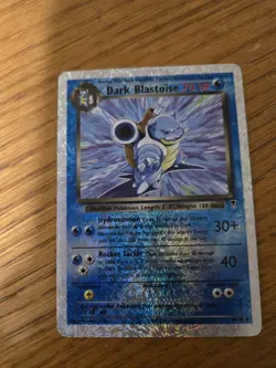 2002 Pokemon Legendary Collection Dark Blastoise 4/110 Reverse Holo Foil Rare - Image 1