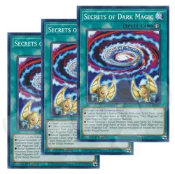 Yugioh - Secrets of Dark Magic x 3 - 1st Edition LP - Plus Free Holo Card - Image 1