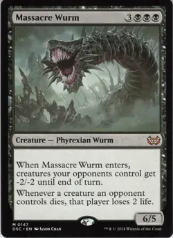 Massacre Wurm M Commander: Duskmourn: House of Horror 147 NM - Image 1