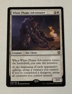 MTG White Plume Adventurer Commander Legends Battle For Baldur's Gate NM - Image 1