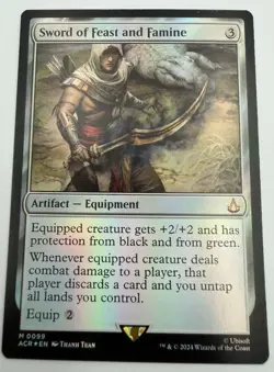 Sword of Feast and Famine Foil - ACR 0099 MTG Magic - Image 1