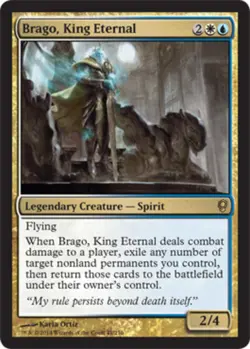 MTG - Brago, King Eternal - Conspiracy - NM, English Magic FLAT RATE SHIP - Image 1