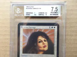 Reverse Damage BGS 7.5 NM+ [Limited Edition Alpha] Mtg Magic Free Priority Mail! - Image 2