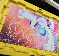 Lugia Neo - Pokemon STITCHED Playmat Game Mousepad CUSTOM Play Mat TCG Genesis - Image 1