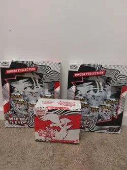 White Flare Binder x 2 + White Flare ETB - Factory-sealed - Pokemon TCG - Image 1