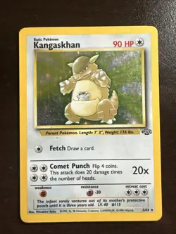 Kangaskhan 5/64 Holo HP Pokemon TCG Jungle WOTC HP - Image 1