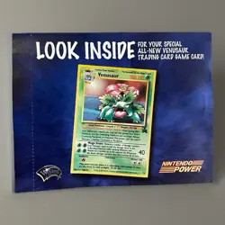 WOTC Pokemon Nintendo Power Venusaur Holo Black Star Sealed Promo 1998 - Image 1