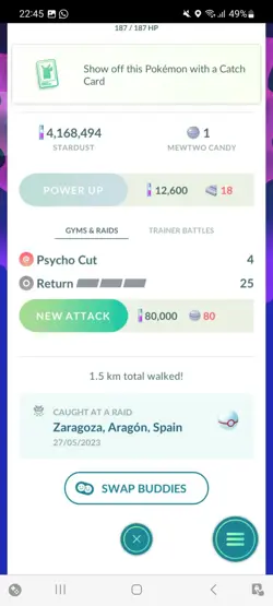 Pokemon Go Shiny Legendary Mewtwo ( High cp )( Purified) - Image 2