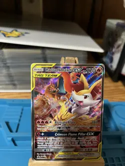 Charizard & Braixen GX SM230 Promo Pokemon Tag Team CLEAN!!! - Image 2