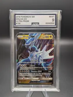 AGS 9 MINT - Dialga GX #100 [Ultra Rare] Pokemon TCG Ultra Prism - Image 1