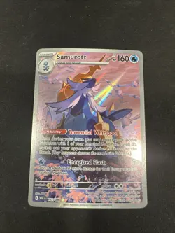 Samurott 107/086 Sv: White Flare Holo - Pokemon TCG Card Illustration Rare IR NM - Image 1