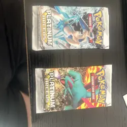 2-Pokemon 2009 Platinum Arceus Booster Packs Sealed New Unopened 2 Pack Lot - Image 1
