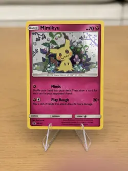 Pokemon Mimikyu SM163 Black Star Promo Team Up Blister Sun & Moon Holo NM - Image 1