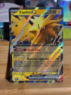 ZAPDOS ex SV049 Scarlet & Violet Black Star Promo Holo Pokemon TCG Near Mint - Image 1