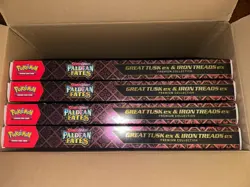 Lot of 4 Paldean Fates Premium Tusk Collection Box Sealed Pokemon TCG - Image 3