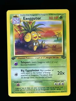 Pokemon TCG - Jungle - Exeggutor #35/64 (1st Edition) - Image 1
