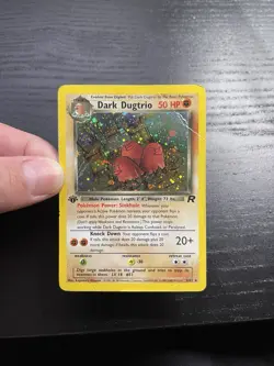 2000 Pokemon Team Rocket First Edition Dark Dugtrio Holo #6/82 - Image 1