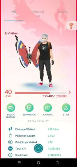 Pokemon Acc Go - Lvl40 - 28 Shiny - 61 Legendary - 900K stardust - Image 1