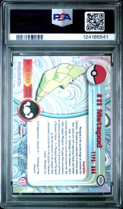 2000 TOPPS CHROME POKEMON T.V. #11 METAPOD PSA 10 - Image 2