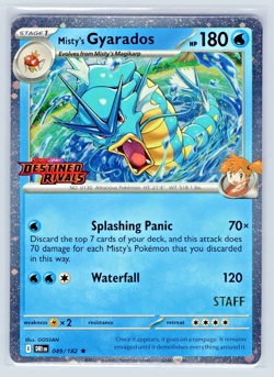 Misty's Gyarados #049/182 - STAFF Destined Rivals - Holo - NM Near Mint Pokemon - Image 1