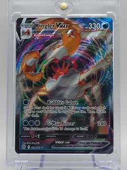 Kingler VMAX Sword & Shield: Brilliant Stars 029/172 Holo Ultra Rare Pokemon TCG - Image 1