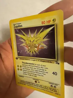 1999 Pokemon - 1st Edition Zapdos Holo Rare - Fossil 15/62 WOTC Legendary Bird - Image 5