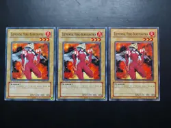 Yugioh - Elemental Hero Burstinatrix TLM-EN002 Common 1st Edition Playset x3 - Image 1