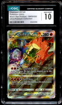 CGC 10 GEM MINT Charizard VSTAR 262 SWSH PROMO SWSH262 Pokemon Card 056 - Image 2