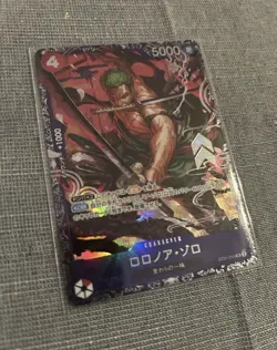 One Piece Card Game Flagship Promo Roronoa Zoro ST21-015 2024 Top 8 Japan - Image 1