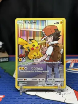 Pokemon TCG Sun & Moon Cosmic Eclipse Pikachu Card 241/236 Secret Rare Holo - Image 1