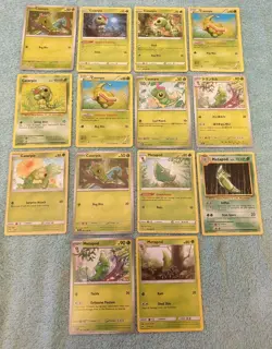 CATERPIE & METAPOD BUNDLE OF POKEMON CARDS - Image 1