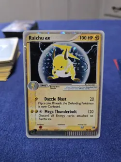 Pokemon TCG Raichu EX Sandstorm Holo Card 98/100 Ultra Rare LP-NM Condition - Image 1