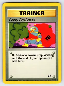Goop Gas Attack 78/82 2000 Team Rocket Set Pokemon Card TCG Vintage WOTC - VLP - Image 1