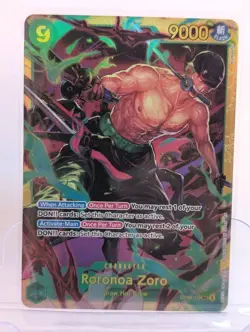 One Piece Card Game Roronoa Zoro OP06-118 SEC Secret Rare Foil Card NM - Image 1
