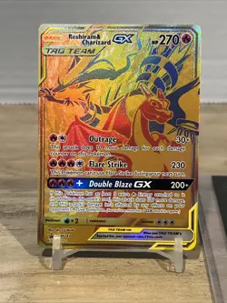 Reshiram & Charizard GX SM247 Sm Holo, Pack Fresh Free Shipping, Pokemon TCG - Image 2