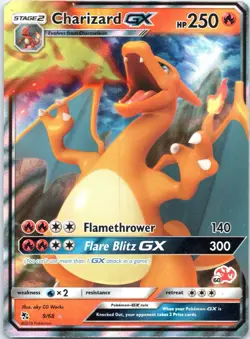 Pokemon Charizard GX Battle Academy Stamped 60 9/68 Hidden Fates TCG - Image 1
