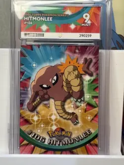 *POP 1* ACE 9 Hitmonlee #106 2000 Topps Pokemon series 2 (NOT PSA) - Image 1