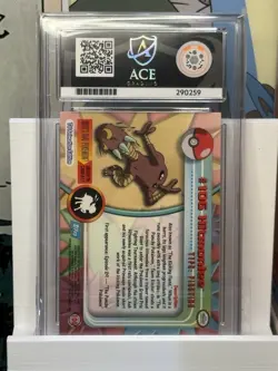 *POP 1* ACE 9 Hitmonlee #106 2000 Topps Pokemon series 2 (NOT PSA) - Image 2