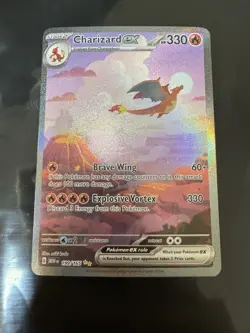 2023 Pokemon Charizard ex 151 Secret illustration Rare - Image 1