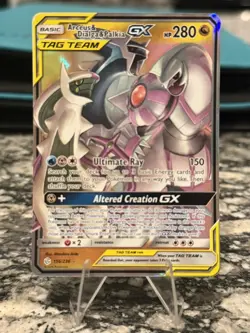 Arceus & Dialga & Palkia GX 156/236 Sm-Cosmic Eclipse Holo Pokemon TCG - Image 1