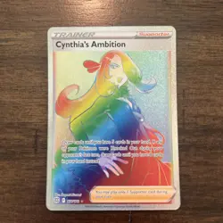 2022 Pokemon Brilliant Stars Cynthia s Ambition Secret Rainbow Rare #178/172 - Image 2