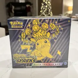 Surging Sparks - Pokemon TCG Scarlet & Violet Elite Trainer Box ETB Sealed NEW - Image 1