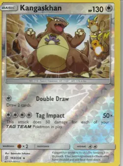 Kangaskhan Reverse Holo - 163/236 - Unified Minds Pokemon - Image 1