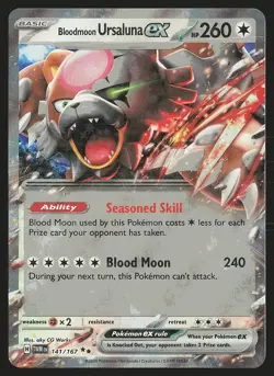 SV06: Twilight Masquerade Bloodmoon Ursaluna ex #141/167 Pokemon Card - Image 1