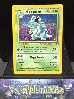 Pokemon Card Nidoqueen 7/64 Jungle Set Holo Rare WOTC Played 3 - Image 1