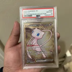 2023 Pokemon Mew ex Full Art 151 UPC Gold Metal Promo Card 205/165 PSA 10 GEM MT - Image 4