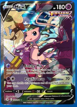 Pokemon Card - Mew V Fusion Strike 251/264 Alternate Full Art - Image 1