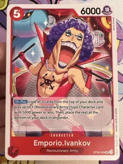 ✨1c Start✨ Emporio.lvankov OP06-003 UC One Piece Trading Card Game 🪭 - Image 1