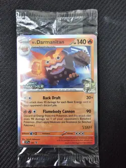 Pokemon Journey Together Sealed STAFF Promo Set (4 Cards) - Near Mint Unplayed - Image 1