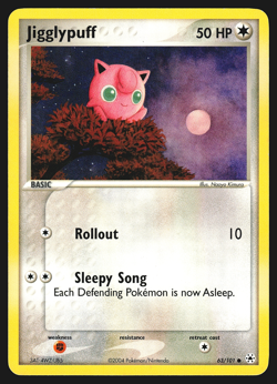 Jigglypuff 63/101 EX Hidden Legends Pokemon Card Played - Image 1